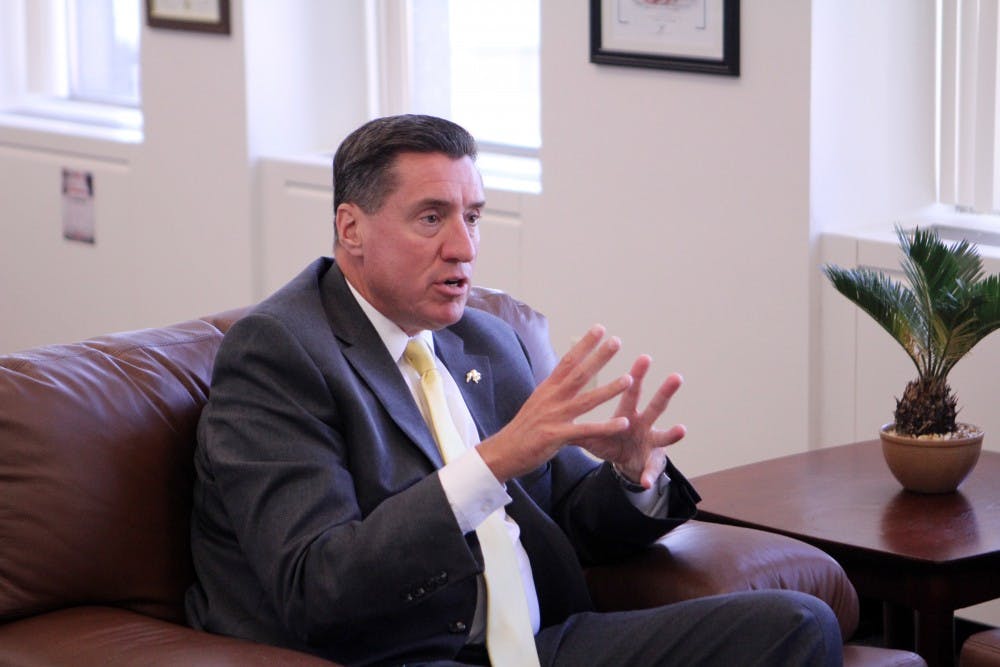 <p>District Attorney John Flynn sat down with <em>The Spectrum </em>and discussed the aftermath of former Vice President of Student Affairs, Dennis Black and former Director of Campus Living Andrea Costantino's felonies.&nbsp;</p>
