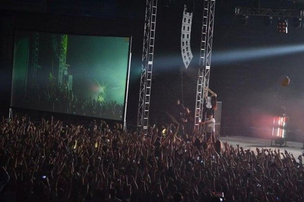 <p>Students packed Alumni Arena for Spring Fest in 2013. This year's Fall Fest will also be held in Alumni because of inclement weather. </p>