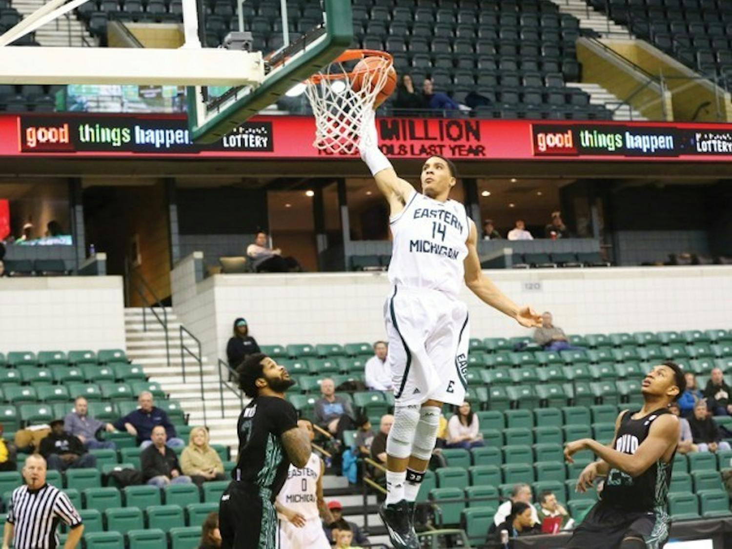The women’s basketball team will look to extend its four-game winning streak while the men’s basketball team looks to snap its current three-game skid on Wednesday. Courtesy of Chloe Smith, EMU Athletics