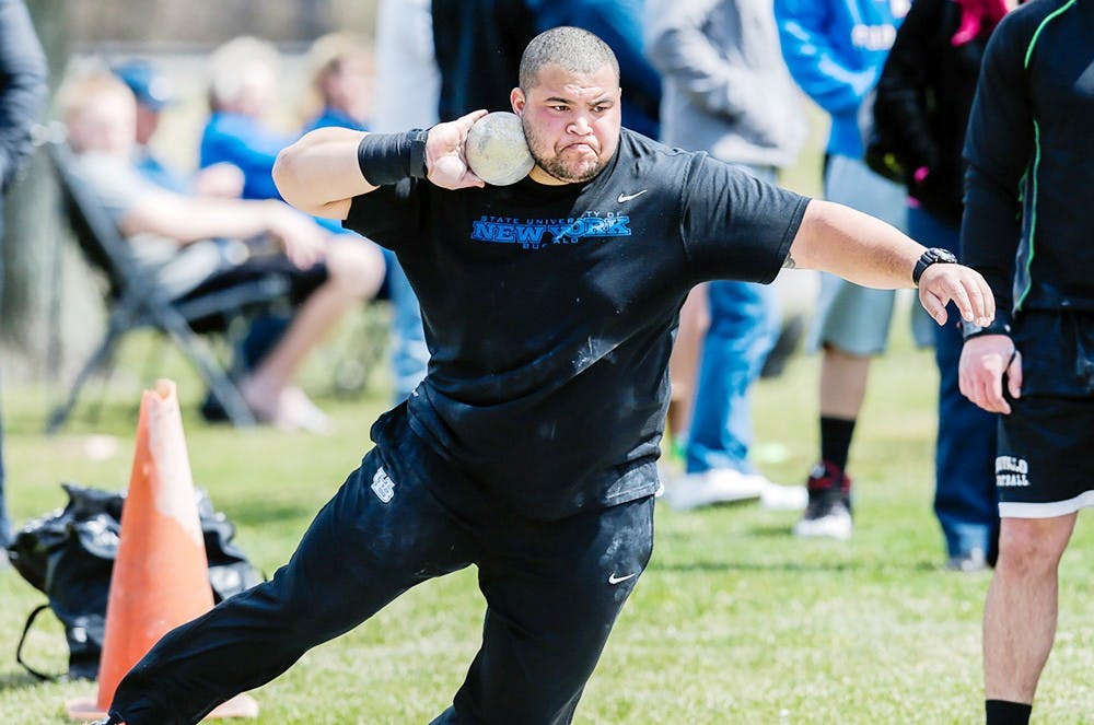 <p>While many Olympic hopefuls choose to move elsewhere to train full-time with a new coach, UB shot putter&nbsp;Jonathan&nbsp;Jones decided to stay in Buffalo after graduation as he prepares for Olympic Trials.</p>