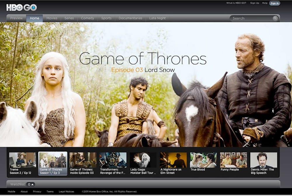 <p><em>Game of Thrones </em>premiere on April 12 at 9 p.m. isn’t something students living on campus will need to torrent or borrow from a friend now that HBO Go is included in student’s housing packages.</p>
