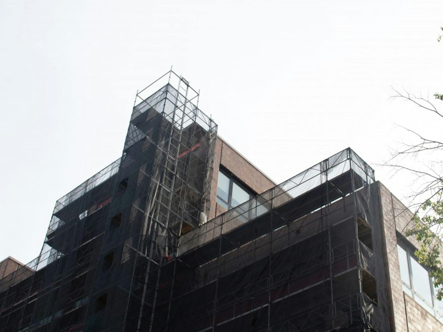 Construction for One World Café began outside Norton Hall and is expected to be completed by August 2021.