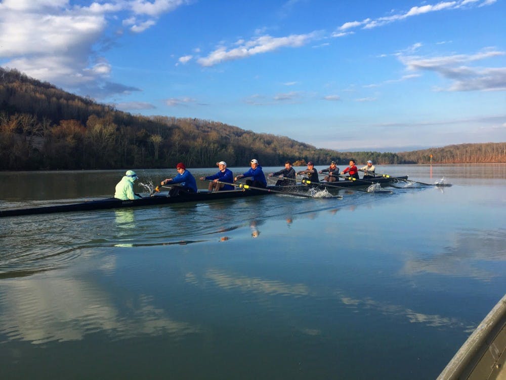 <p>UB rowing club practices early on the water. The rowing club is coming off a successful end to its season.</p>