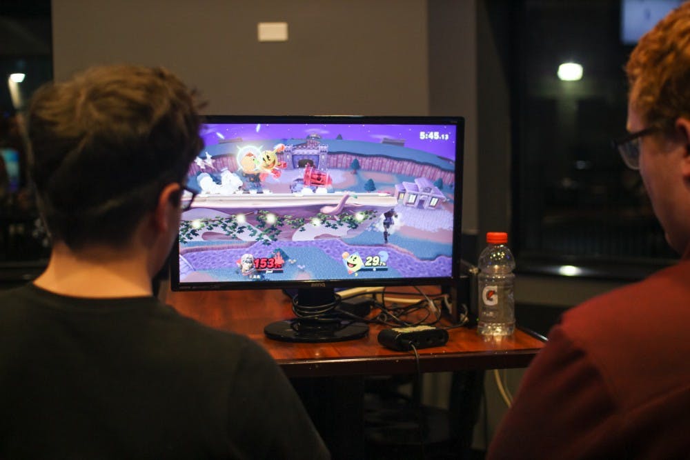 <p>Students play Super Smash Bros. UB’s new esports team allows students to compete against other universities in various video games.</p>