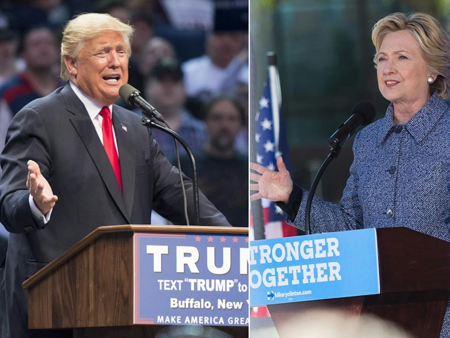 Presidential candidates Donald Trump and Hillary Clinton speak at their rallies. UB professors discuss what voters should be paying attention to for the upcoming election.&nbsp;