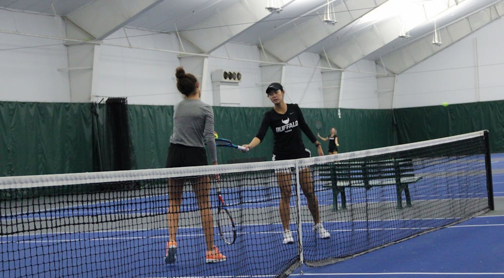UB's women's tennis team is undefeated and showing no signs of slowing down.