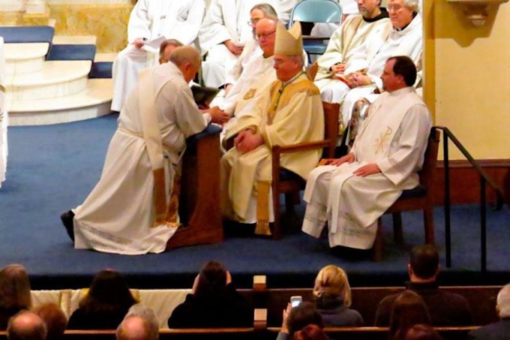 <p>On Jan. 26, John Cornelius was ordained a priest by Buffalo Bishop Richard Malone. Cornelius is the first married Catholic priest in the Catholic Church, having spent 20 years as a priest in the Episcopalian Church before retiring and converting to Catholicism. He was allowed to be ordained a priest in the Catholic Church under a 2012 papal exception to the Church's celibacy rule.</p>