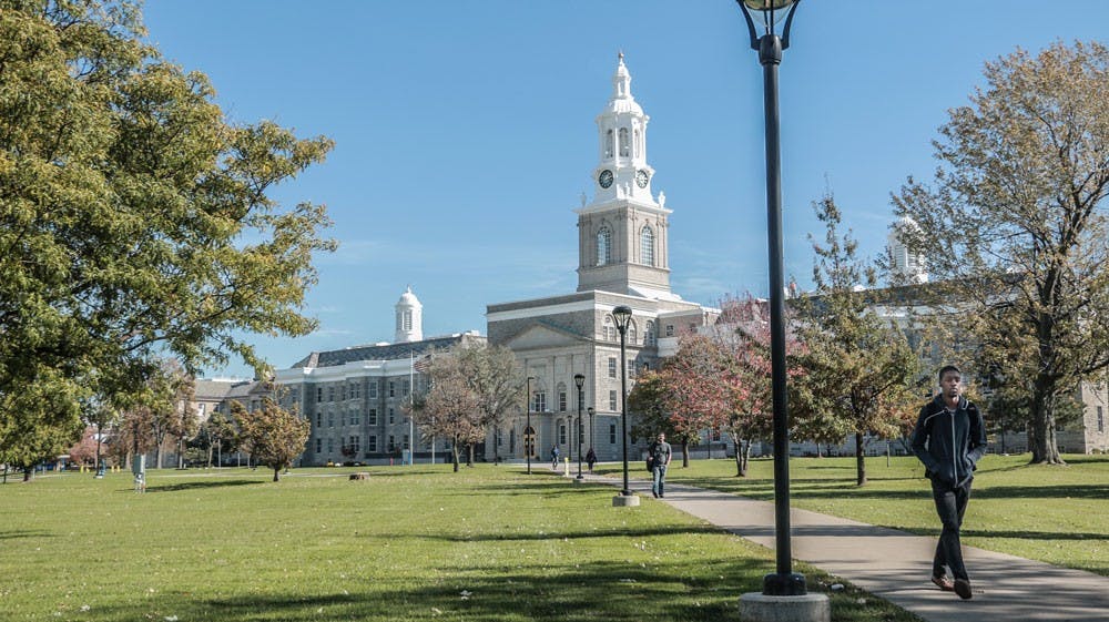 <p>Hayes Hall sits on land that was once home to The Erie County Almshouse and Insane Asylum. It has been said that ghosts and other physical entities live inside the old building. </p>