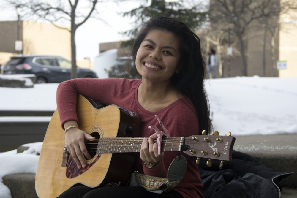 <p>Accelerated nursing student Kari Quimpo makes songwriting lok easy and makes multitasking look even easier. Quimpo manages to play open mics around Buffalo and work through the Accelerated Baccalaureate Degree in Nursing (ABS) Program, all while inspiring her peers.</p>