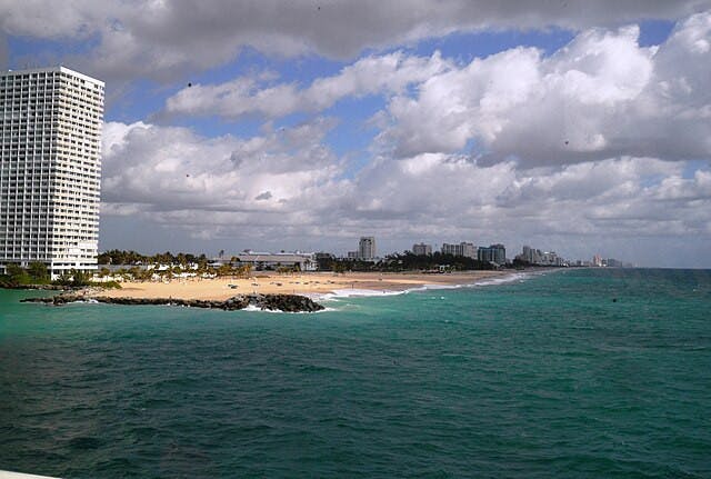 A beach in Fort Lauderdale. 