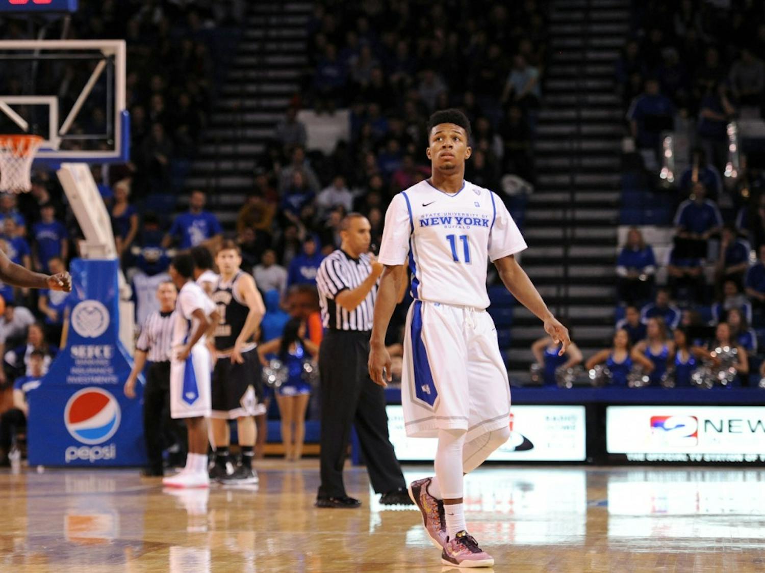 Sophomore guard Shannon Evans was granted his release from UB on Tuesday. He will look into transferring elsewhere but has not ruled out the possibility of staying in Buffalo. 