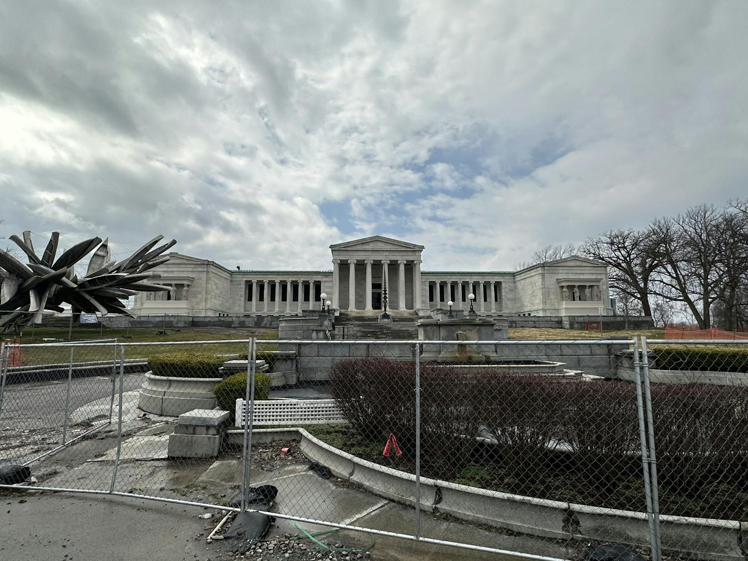 The Albright-Knox Museum has been under construction for three years.