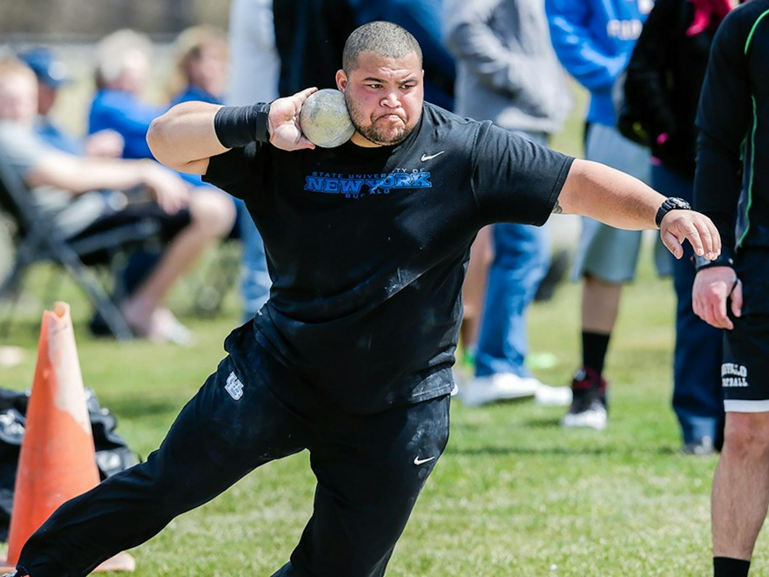 Senior Jonathan Jones (pictured) finished fifth at the USATF Outdoor Championships Sunday. He needed a top-four finish to make Team USA.