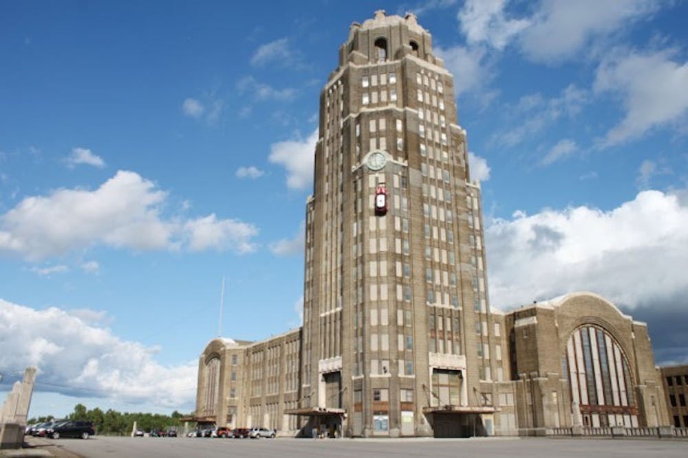 The Buffalo Central Terminal used to be a bustling
hub for passenger trains - today, it may be home to
paranormal activity. Courtesy of Flickr User Joseph A