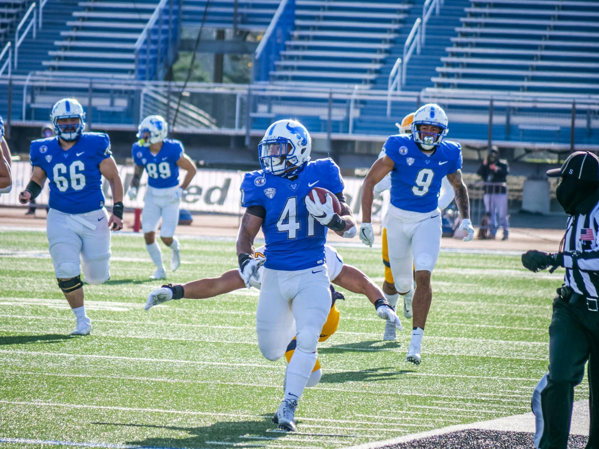 Jaret Patterson rushed for 409 yards and eight touchdowns in a Nov. 28 game against Kent State.