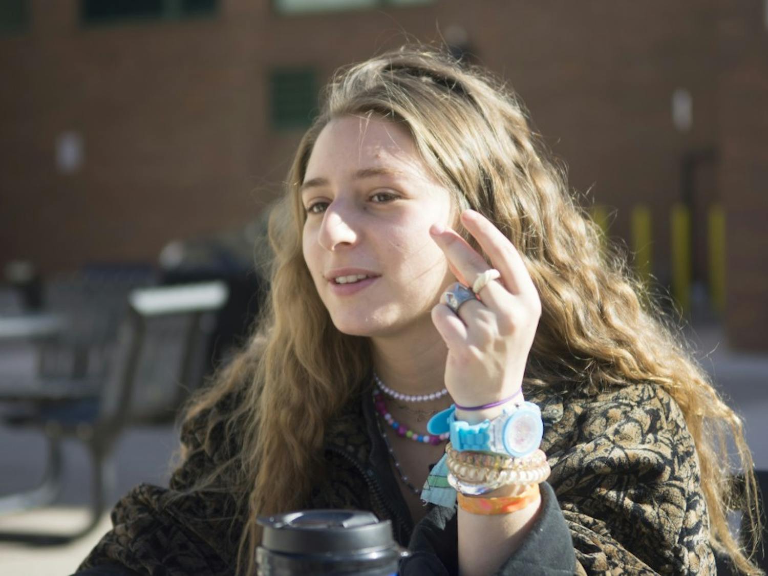 “If Trump wins I’m worried he’s going to treat our country like a business. So many of his failed,” said Dixon Elegant, a freshman art and psychology major.