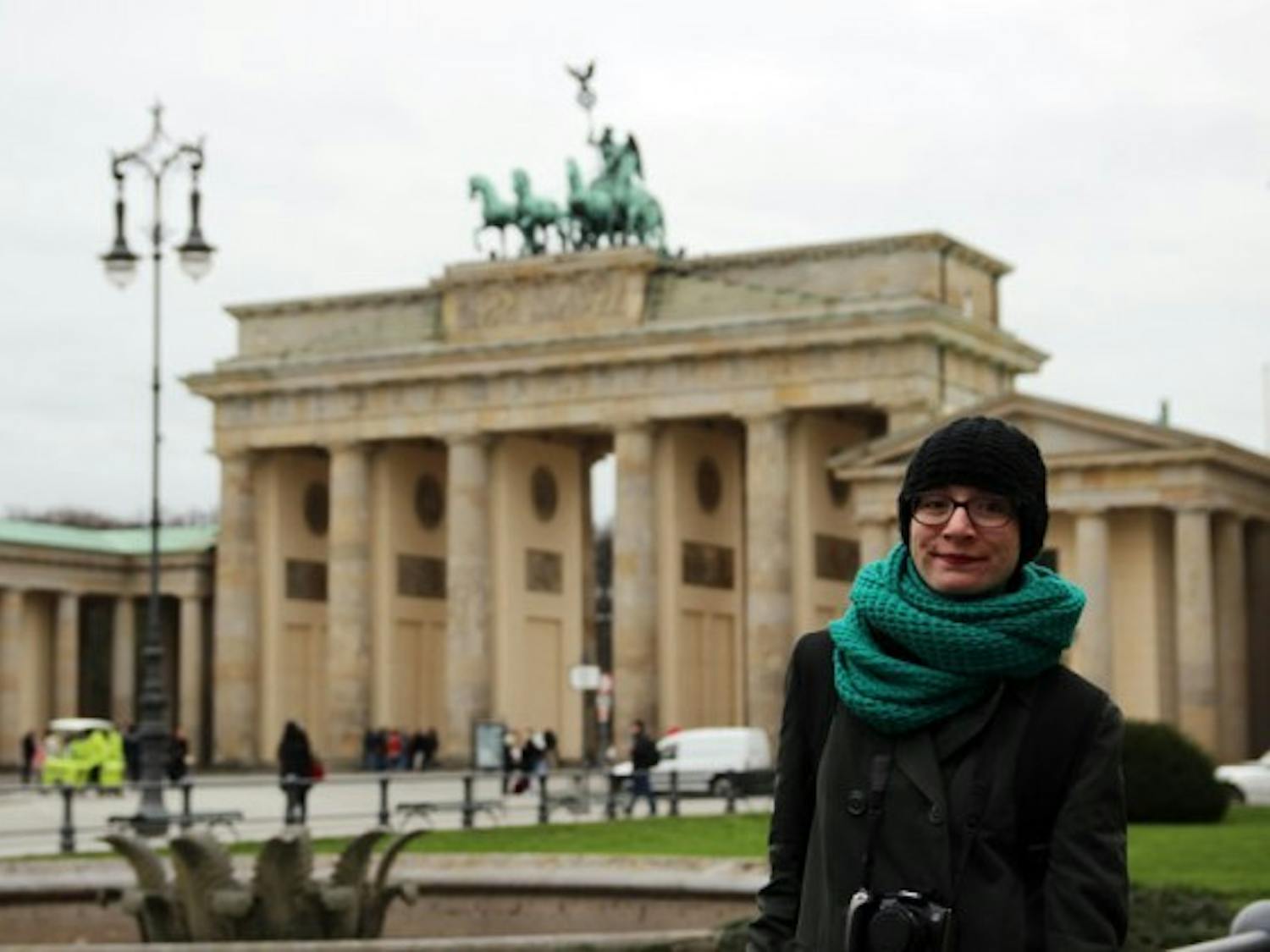 Emma Janicki, standing in front of the Brandenburg Tor.
Sara DiNatale, The Spectrum