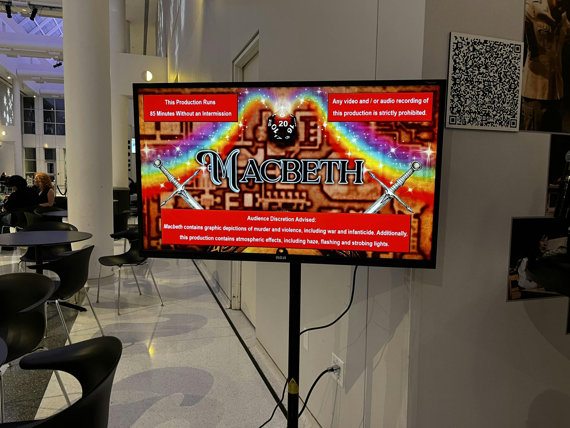 Macbeth at the Center for the Arts. 