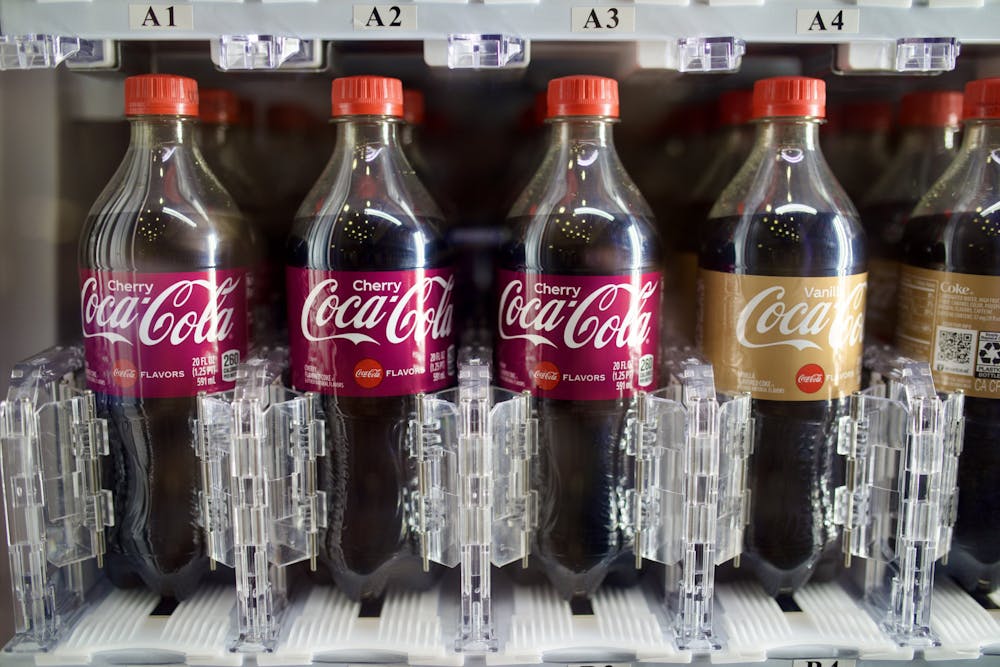 Coca-Cola products have replaced Pepsi products in vending machines and cafeterias across campus. 