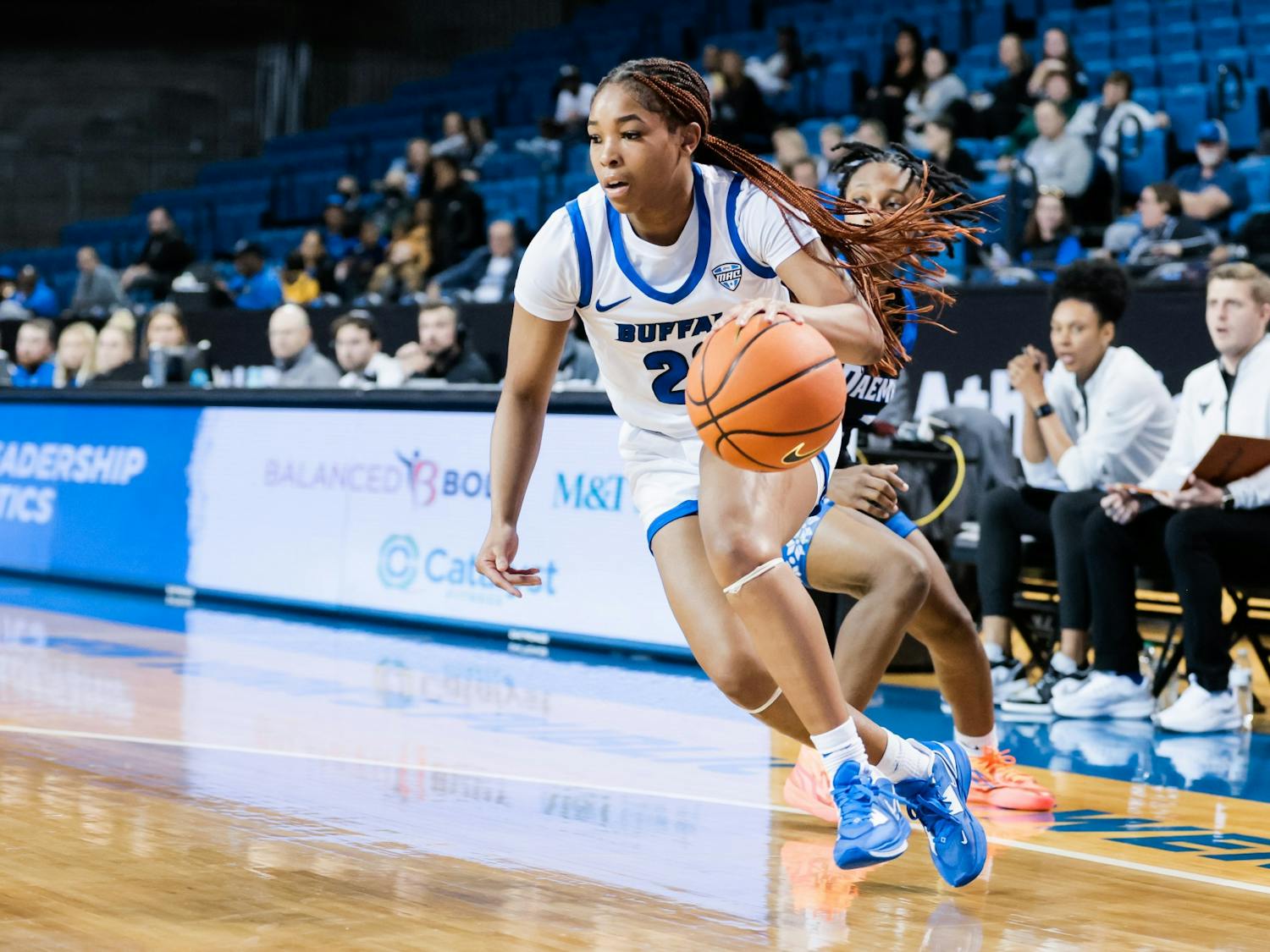 &nbsp;Fifth-year guard Re’Shawna Stone scored 17 points for the Bulls Thursday.