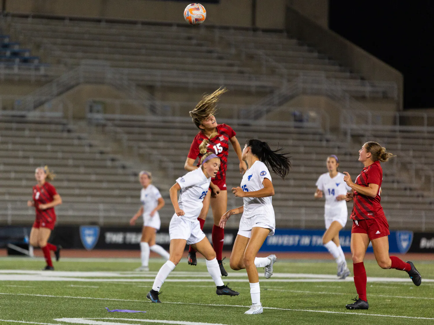 Katie Krohn scored both goals in Thursday's game against Miami (pictured above), just one of several high-scoring games for the sophomore striker. 