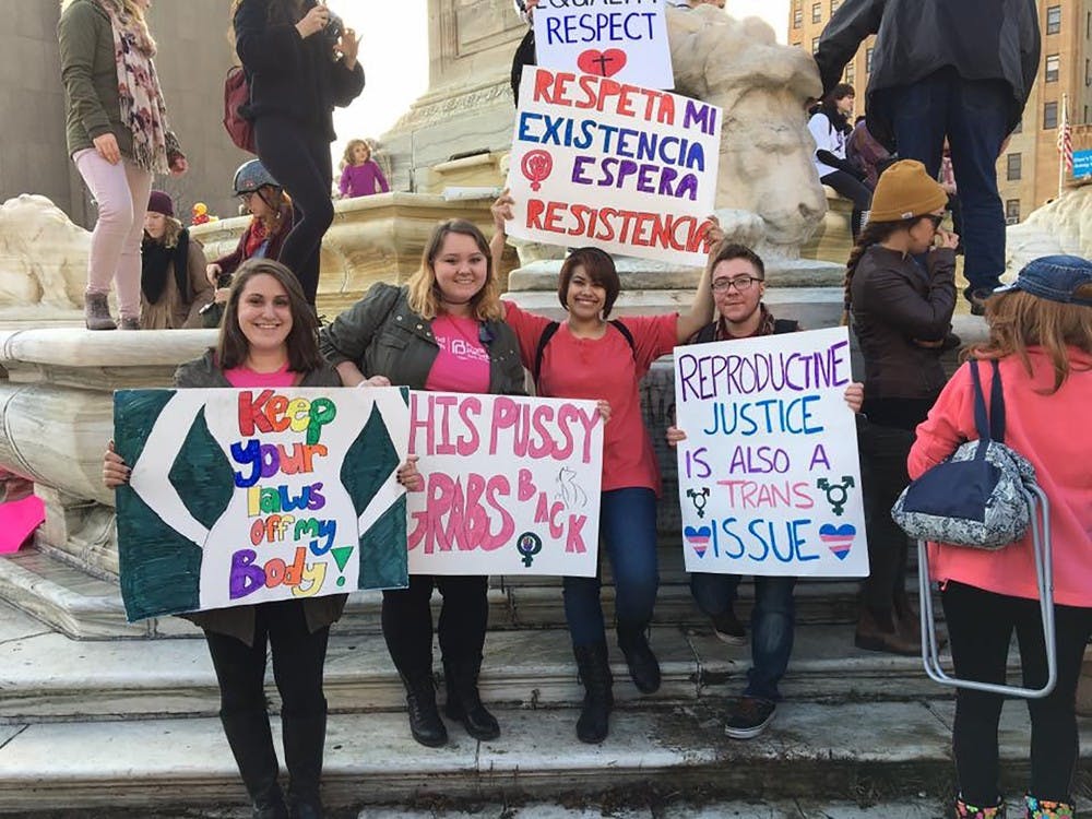 <p>Many UB students marched in the Women’s March in Washington D.C. and its sister</p><p>marches in Buffalo (pictured)&nbsp;and New York City on Jan. 21.</p>