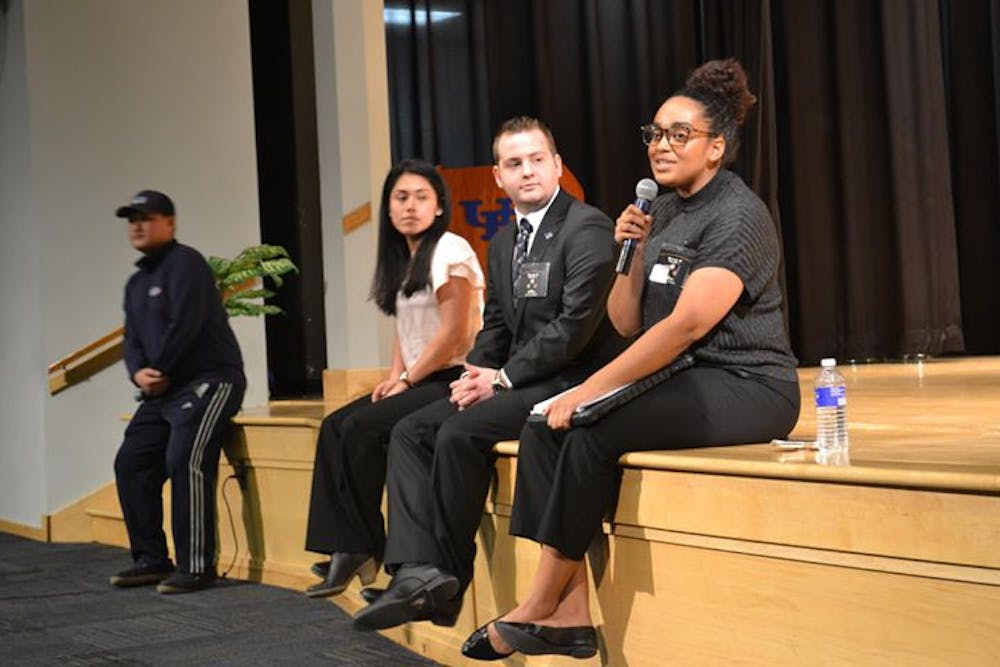<p>SA e-board candidates from the R.E.A.L. party, who are running unopposed, answered questions at a town hall meeting on Thursday.&nbsp;</p>
