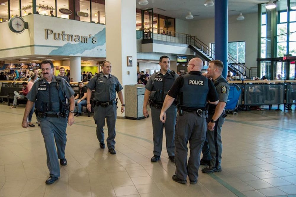 <p>UPD responding to the last gun-related incident to happen on campus. UPD Chief Deputy Joshua Sticht said students should keep themselves safe by signing up for UB Alerts on their phones.</p>