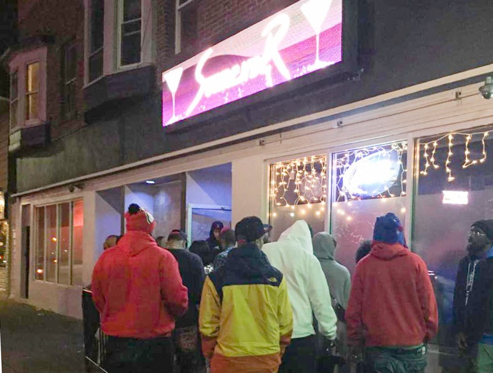 <p>Patrons wait in line at&nbsp;Surrender, the only 18-and-up bar on Main Street in the&nbsp;University&nbsp;Heights. Surrender&nbsp;has become popular with students this semester after the police crackdown on house parties.&nbsp;</p>