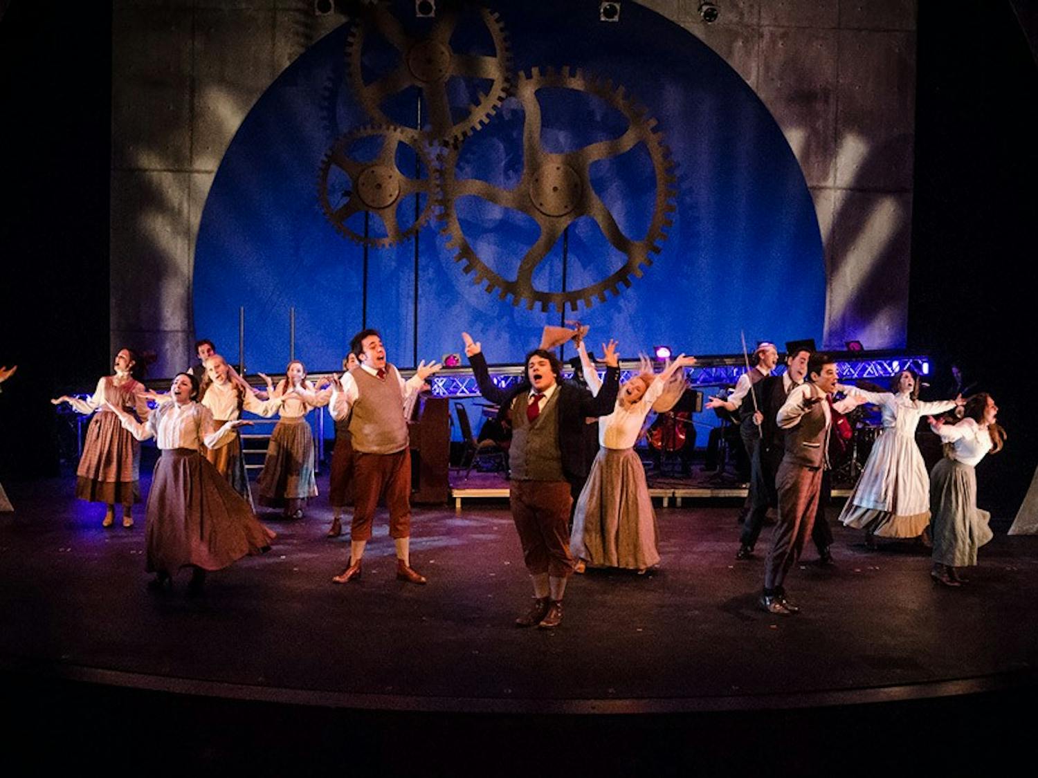 UB’s cast of Spring Awakening stomps and dances along to popular song “Totally F*cked.” The award-winning rock musical will finish its run at the CFA May 3.