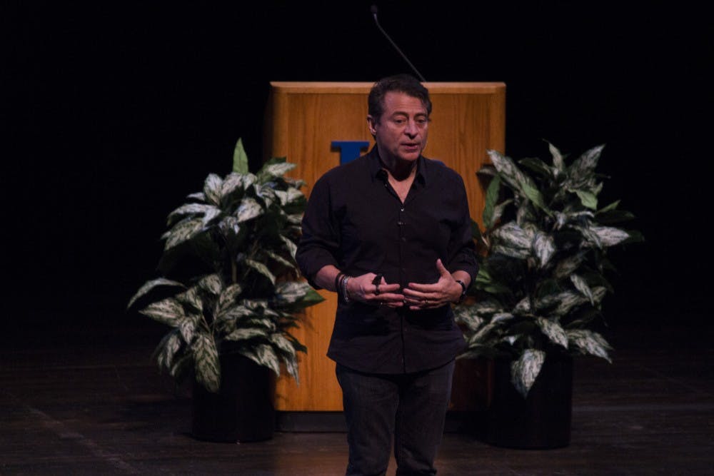 <p>Peter Diamandis was the second speaker at UB’s 32nd Annual Distinguished Speakers Series. His speech highlighted artificial intelligence, human longevity and creating abundance for our future.</p>