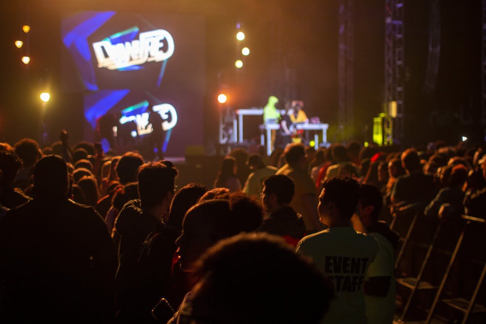 <p>Students eagerly await Spring Fest 2019, which featured A Boogie wit da Hoodie, Lil Baby and Kiana Ledé.</p>