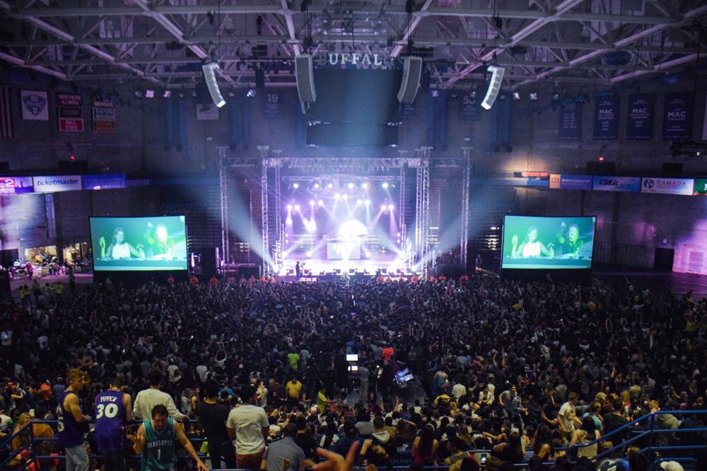 <p>UB students packed into Alumni Arena for last year's Spring Fest.&nbsp;SA has not released the lineup for this year’s Spring Fest.</p>