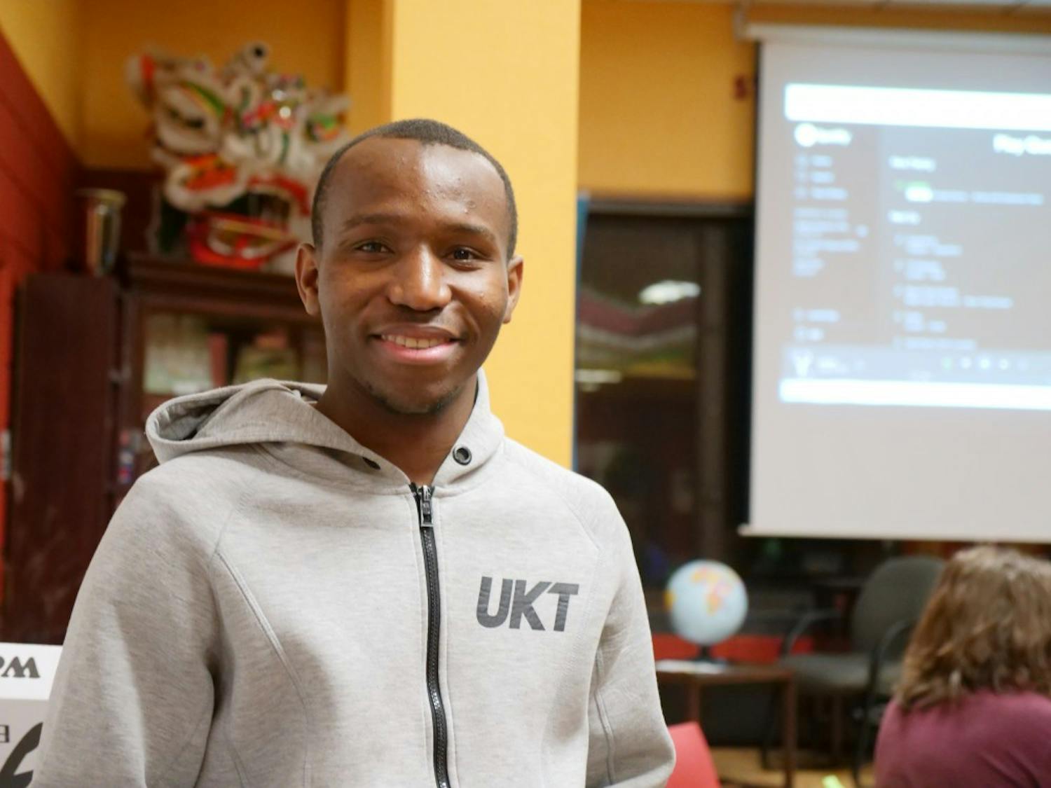 Ousman Kaba, a sophomore computer science major, is a Diversity Advocate at the International Diversity Center and attends the LGBTQ Dinner Crew every month. The dinners offer LGBTQ and ally students the chance to meet and enjoy a meal together.