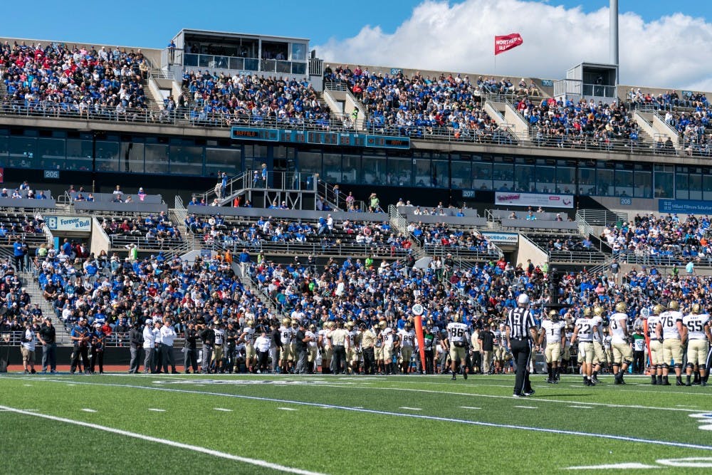 <p>Saturday's game attendance of 23,671 was the fifth highest ever at UB Stadium and the largest crowd since 2014 with representatives from the Orange Bowl committee present.&nbsp;</p>