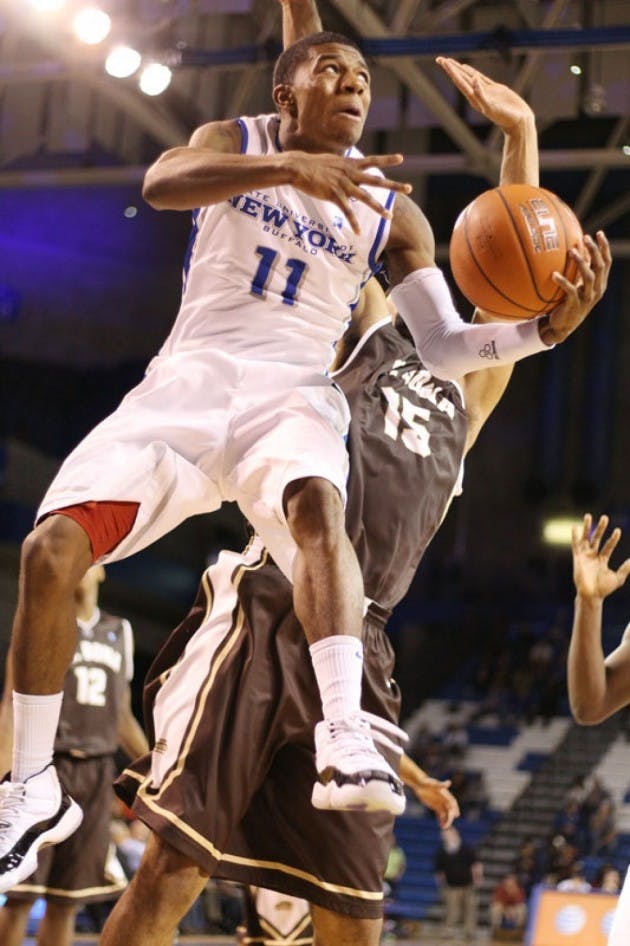 Shannon Evans was an electrifying asset coming off the bench for the men&rsquo;s basketball team last season as a freshman. Evans will take on an even larger role this season as the team&rsquo;s probable starting point guard.
Chad Cooper, The Spectrum