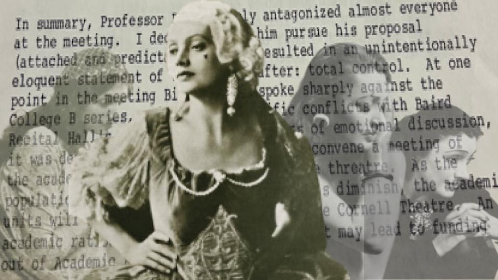 <p>Katharine Cornell was "First Lady of the Theater." | Photos courtesy of the University at Buffalo Archives, graphic created by Alex Novak.</p>