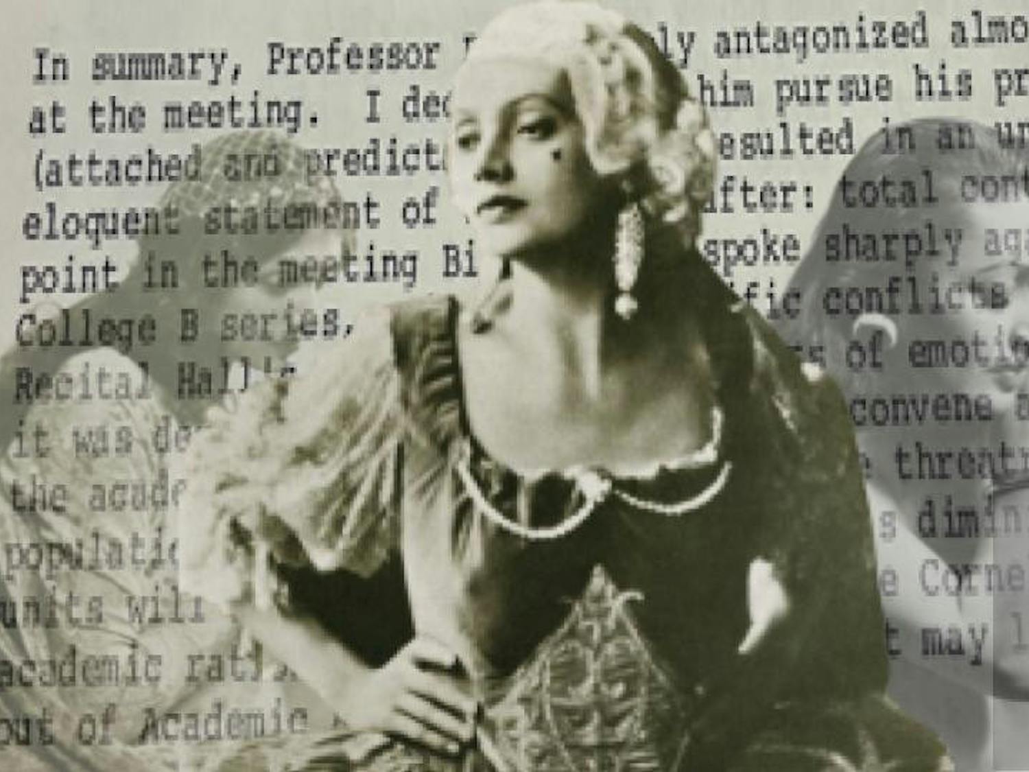 Katharine Cornell was "First Lady of the Theater." | Photos courtesy of the University at Buffalo Archives, graphic created by Alex Novak.