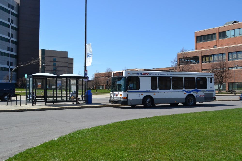 <p>NFTA bus on UB's North Campus.</p>