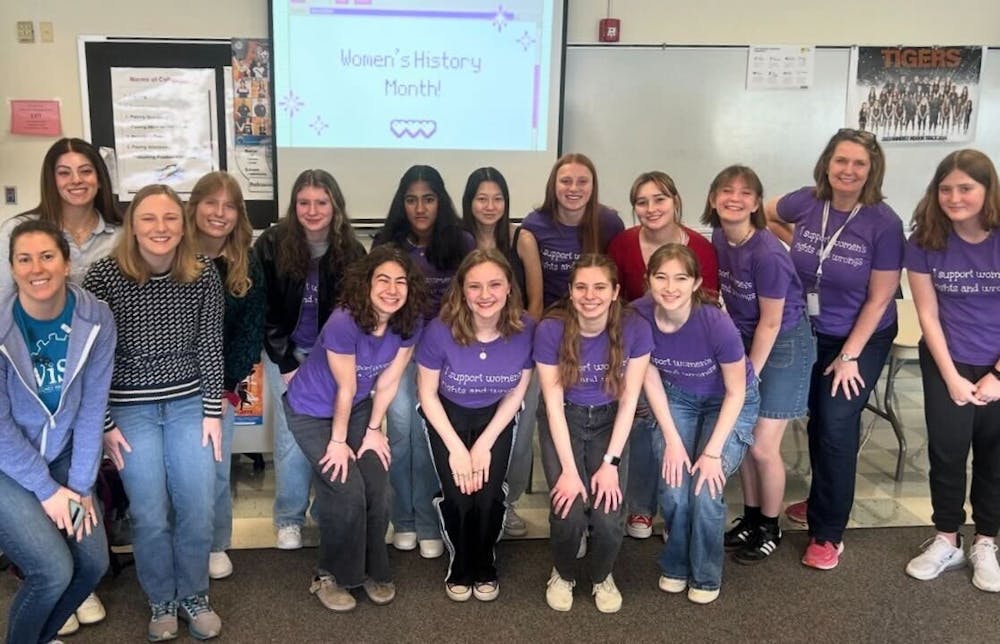<p>In honor of Women’s History Month, members of UB’s Women in Science and Engineering (WISE) club visited Amherst Central High School to share their experiences of being women in male-dominated fields.&nbsp;</p>