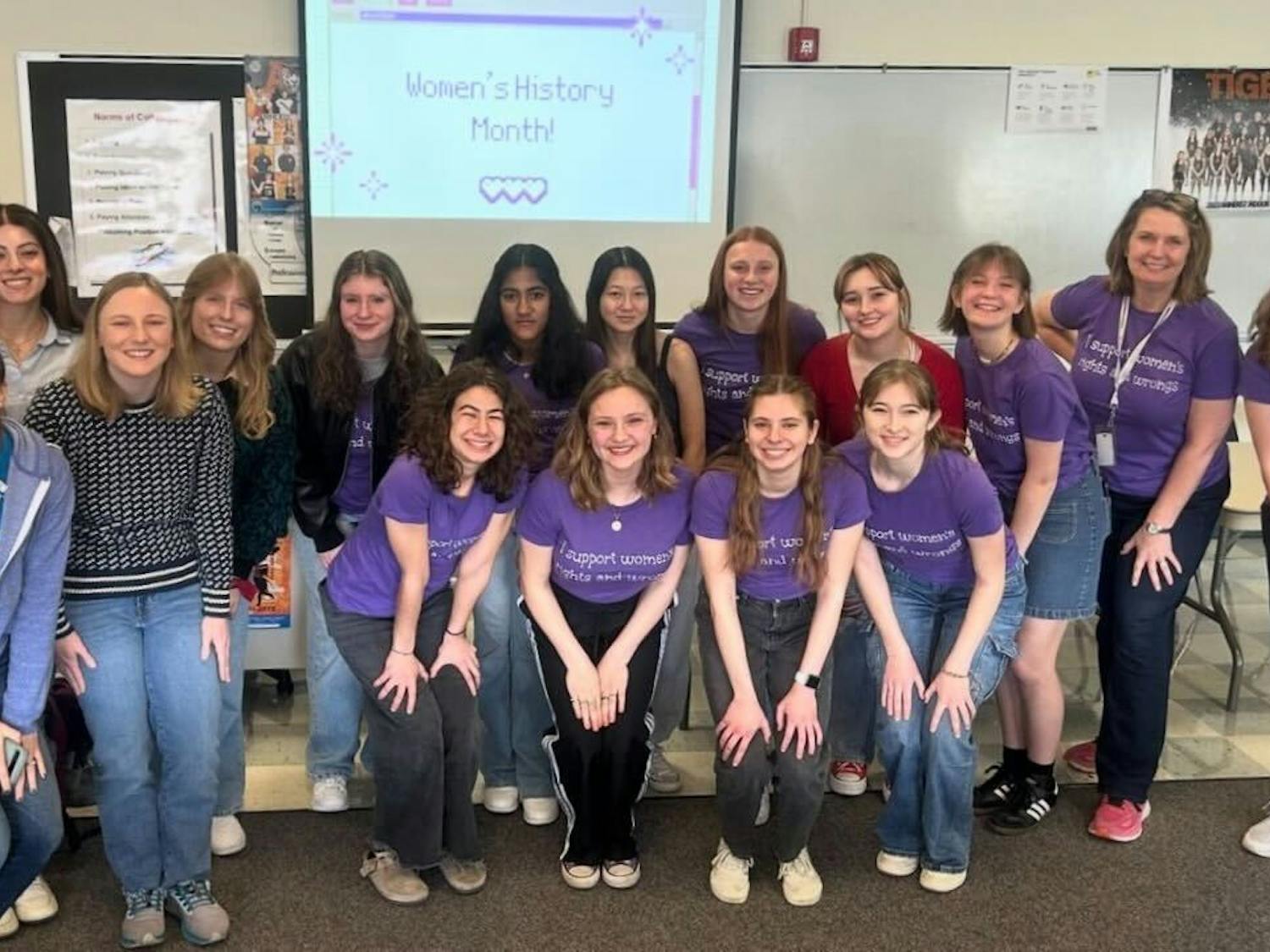 In honor of Women’s History Month, members of UB’s Women in Science and Engineering (WISE) club visited Amherst Central High School to share their experiences of being women in male-dominated fields.&nbsp;