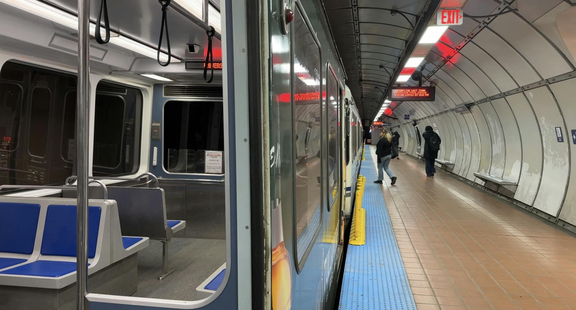 The NFTA subway departs from University Station outside of UB South Campus.