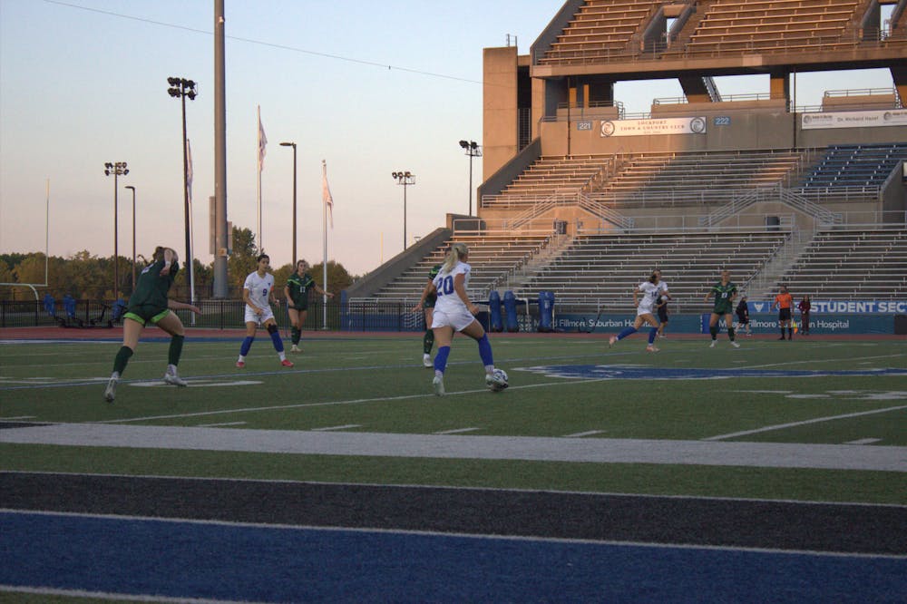 <p>UB soccer against Mercyhurst University.</p>