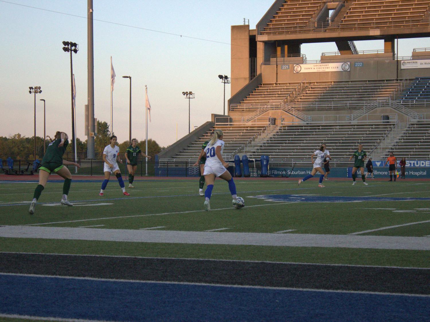 UB soccer against Mercyhurst University.