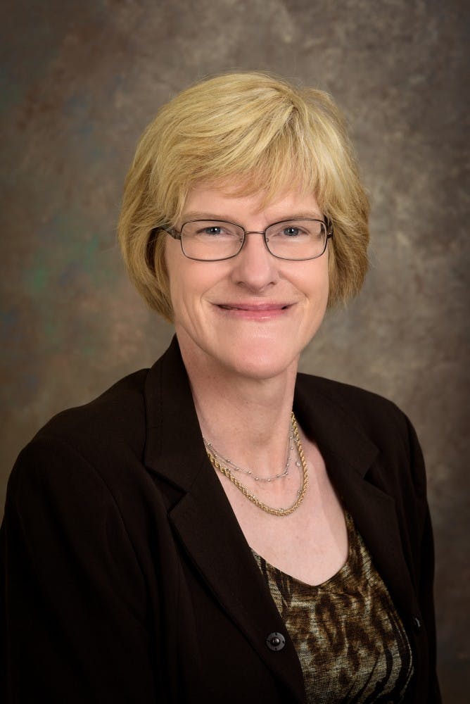 2016 publicity photo of Robin Schulze, associate dean of the College of Arts and Sciences. - (Evan Krape / University of Delaware)