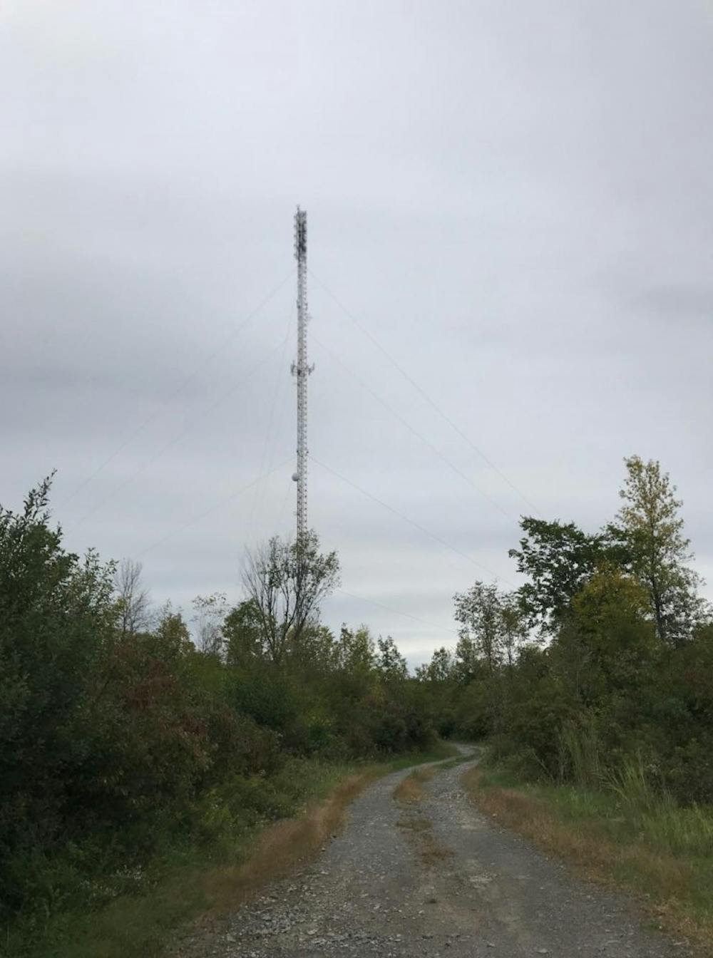 <p>UB’s radio tower, adjacent to the Millersport Highway, stands over 400-feet high. The tower hosts six tenants from around Western New York, including WNED/WBFO, Verizon and Transwave Communications Systems.</p>