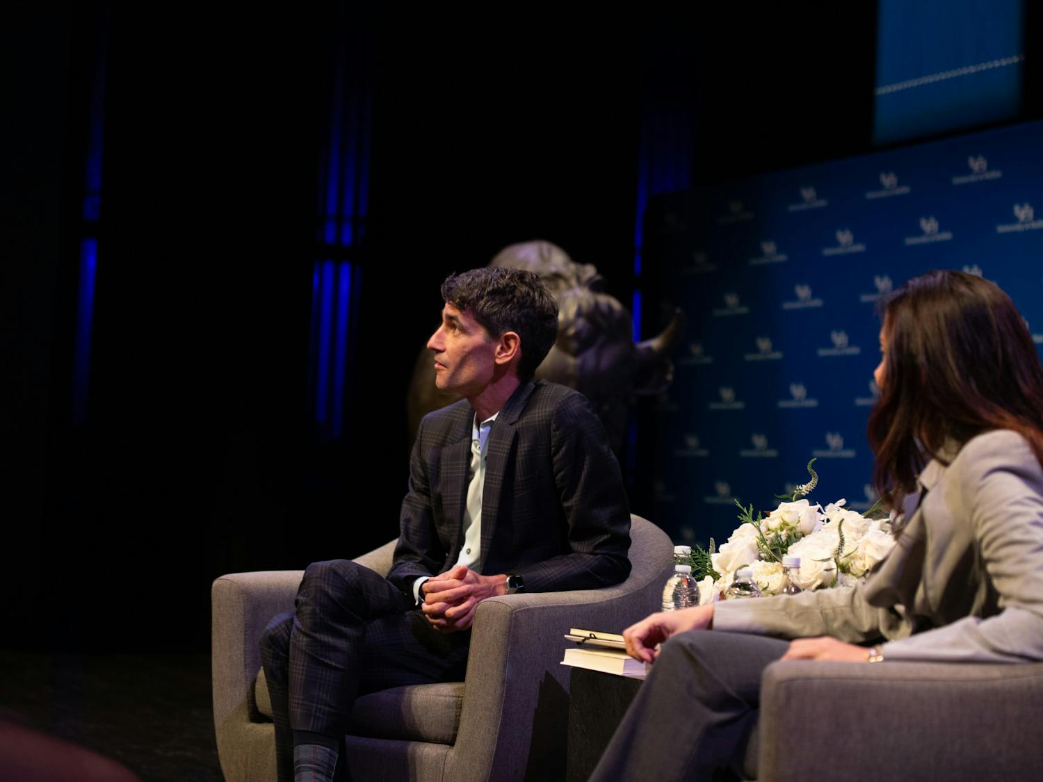 Nicholas Thompson and Nita Farahany spoke with The Spectrum prior to their appearance at UB on Nov. 16.