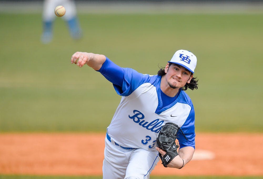 <p>UB pitcher Logan Harasta will start this season as the closer. Baseball America ranked him as the fifth-best MLB Draft prospect in the Mid-American.&nbsp;</p>