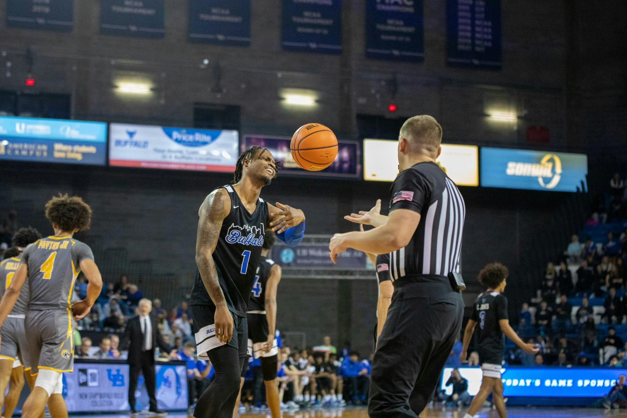 Senior forward Laquill Hardnett scored nine points in Saturday's contest against Akron.