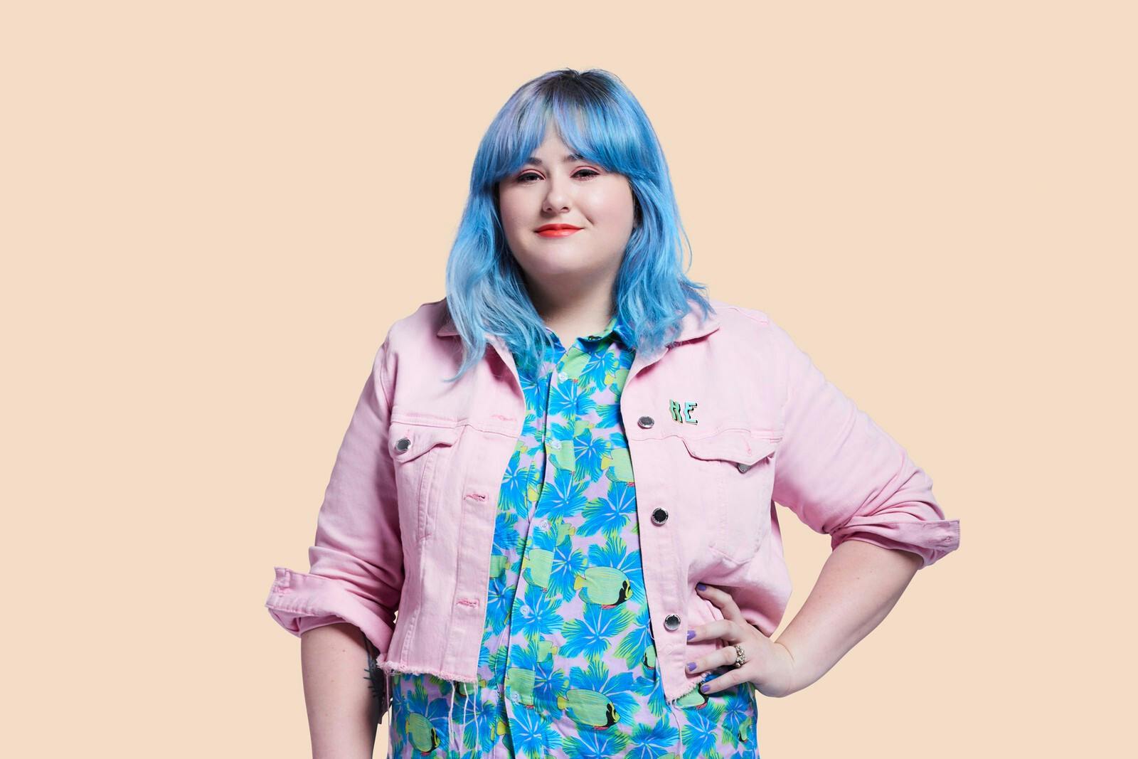 Hayley Elsaesser is a forward-thinking fashion designer focused on creating a place where everyone, including her models and team, can express themselves and feel comfortable in their own skin.